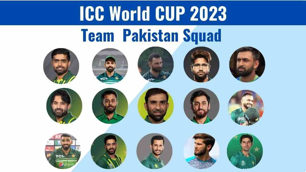 Image showing ICC World Cup 2023 Pakistan Squad Announcement