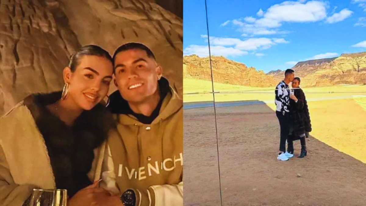 Image Showing Georgina Rodriguez and Cristiano Ronaldo were spotted having a good time in Saudi Arabia