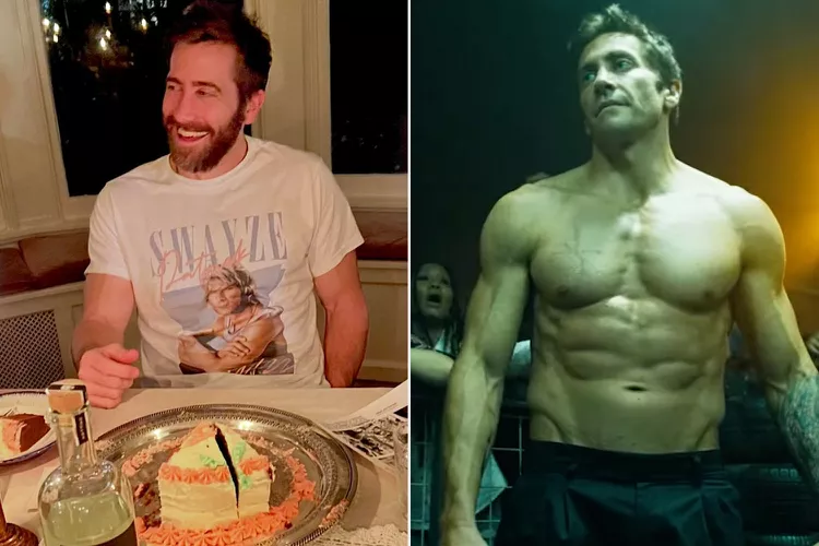 Image showing Jake Gyllenhaal Celebrates 43rd Birthday Wearing Patrick Swayze Shirt Ahead of His Road House Remake