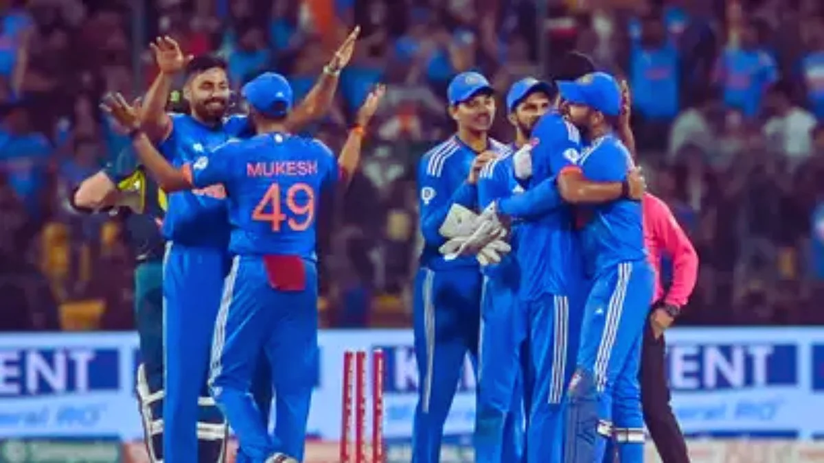 Image Showing India's Bowlers Clinch Series Victory Over Australia in Dramatic Fashion